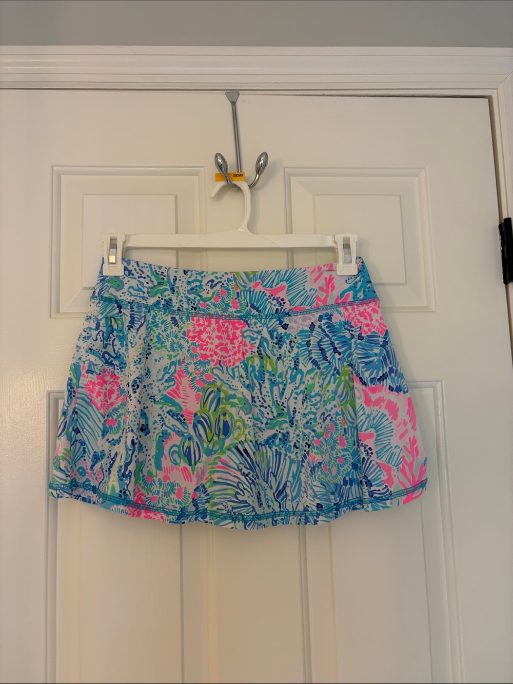 Lilly Pulitzer Luxletic Bright Floral Print Skort in Blue, Pink & Green